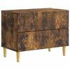 vidaXL Nočn&iacute; stolek Kouřov&yacute; dub 62 x 34,5 x 48 cm Kompozitn&iacute; dřevo