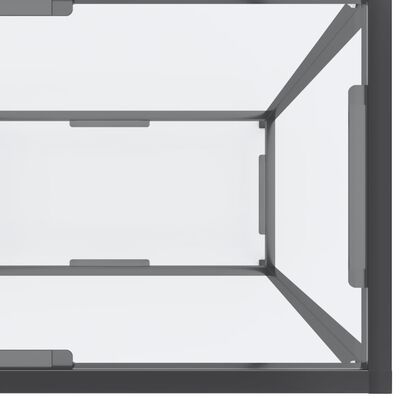 vidaXL Konzolový stolek průhledný 180 x 35 x 75,5 cm tvrzené sklo