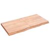 vidaXL Koupelnov&aacute; deska hněd&aacute; 120x60x(2-6) cm o&scaron;etřen&yacute; masivn&iacute; dřevo