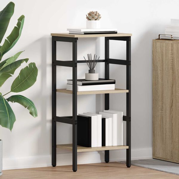 vidaXL Knihovna Sonoma dub 40 x 29,5 x 81 cm kompozitn&iacute; dřevo