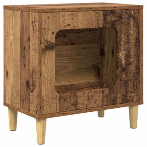 vidaXL Kočič&iacute; dům Star&eacute; dřevo 51 x 30 x 52 cm Kompozitn&iacute; dřevo