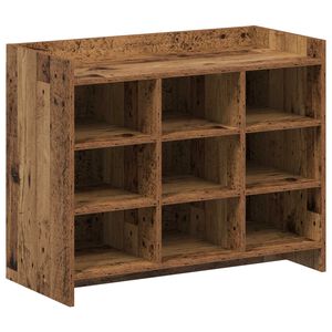 vidaXL Skř&iacute;ň na obuv Star&eacute; dřevo 85 x 39,5 x 70 cm Kompozitn&iacute; dřevo