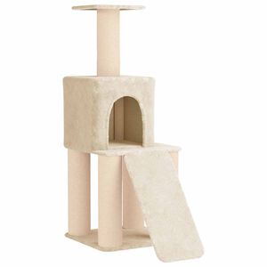 vidaXL Kočič&iacute; strom se &scaron;krabac&iacute;mi sloupky sisal Kr&eacute;mov&aacute; 146 cm