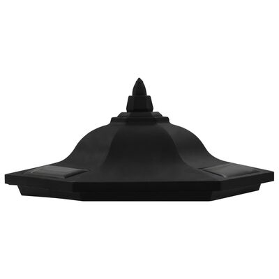 vidaXL Zahradní solární lampy 6 ks LED černé