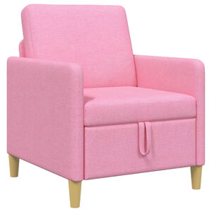 vidaXL Sofa s &uacute;ložn&yacute;m prostorem Růžov&aacute; 72 x 78 x 87 cm Polyester