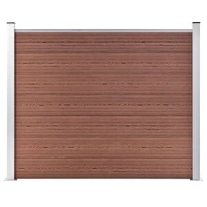vidaXL Plotov&yacute; d&iacute;lec WPC 180 x 146 cm hněd&yacute;