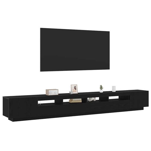 vidaXL Sestava TV skř&iacute;něk N&aacute;stěnn&yacute; 3 pcs Čern&aacute; 300 x 35 x 40 cm