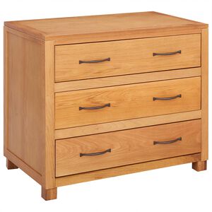 vidaXL Truhl&aacute;řsk&yacute; Hněd&aacute; 80 x 50 x 70 cm Masivn&iacute; dubov&eacute; dřevo