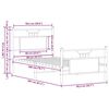 vidaXL R&aacute;m postele bez matrace hněd&yacute; dub 80 x 200 cm kompozitn&iacute; dřevo