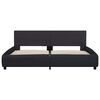 vidaXL Rám postele s LED světlem černý umělá kůže 160 x 200 cm