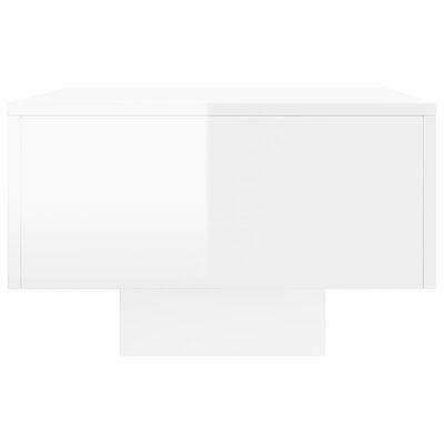 vidaXL Konferenční stolek lesklý bílý 100x49,5x31 cm kompozitní dřevo