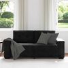 vidaXL Loveseat Sofa Čern&yacute; 180x77x82 cm samet