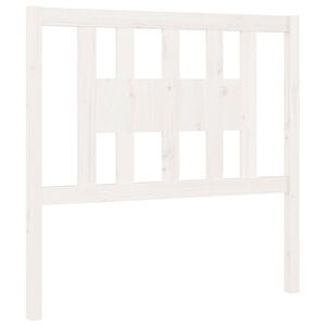 vidaXL Čelo postele b&iacute;l&eacute; 96 x 4 x 100 cm masivn&iacute; borovice