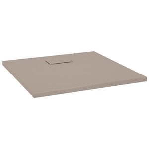vidaXL Sprchov&aacute; vanička SMC hněd&aacute; 80 x 80 cm