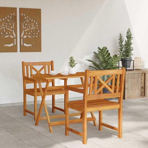 vidaXL Zahradn&iacute; křeslo 2 pcs 56 x 56 x 90 cm Masivn&iacute; ak&aacute;tov&eacute; dřevo