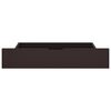 vidaXL R&aacute;m postele se 2 z&aacute;suvkami tmavě hněd&yacute; 160 x 200 cm borovice