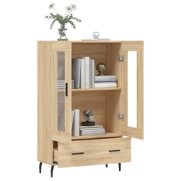 vidaXL Skř&iacute;ň highboard dub sonoma 69,5 x 31 x 115 cm kompozitn&iacute; dřevo