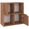 vidaXL Knihovna hněd&yacute; dub 60 x 27,5 x 59,5 cm kompozitn&iacute; dřevo