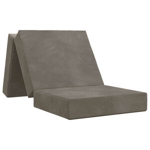 vidaXL Skl&aacute;dac&iacute; pohovka postel 75 x 63 x 45 cm Světle &scaron;ed&aacute;