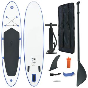 vidaXL SUP paddleboard s př&iacute;slu&scaron;enstv&iacute;m nafukovac&iacute; modrob&iacute;l&yacute;