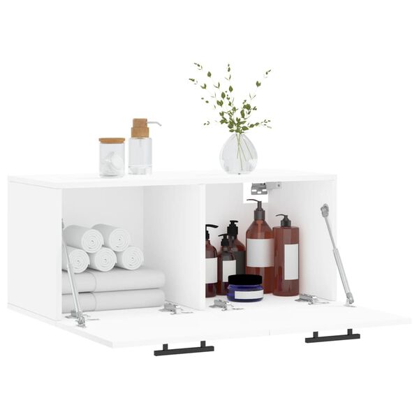 vidaXL N&aacute;stěnn&aacute; skř&iacute;ňka b&iacute;l&aacute; 80 x 36,5 x 35 cm kompozitn&iacute; dřevo