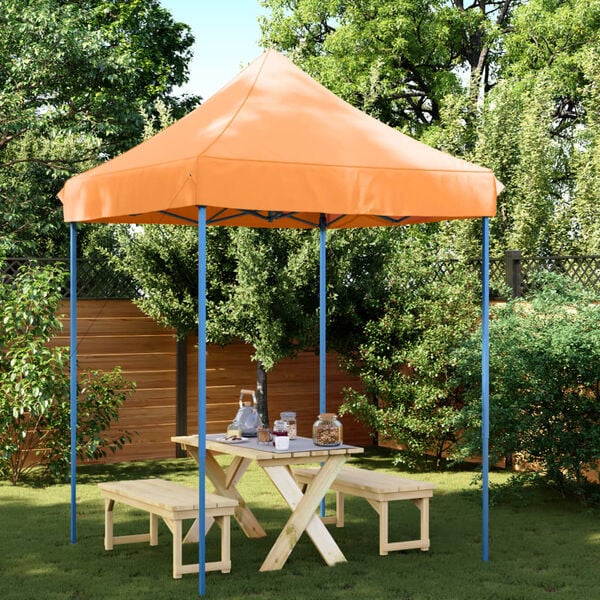 vidaXL Skl&aacute;dac&iacute; party stan pop-up oranžov&yacute; 200 x 200 x 306 cm