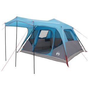 vidaXL Rodinn&yacute; stan Modr&aacute; 305 x 275 x 190 cm Polyester a ocel