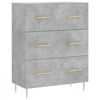 vidaXL Skř&iacute;ň highboard betonově &scaron;ed&aacute; 69,5x34x180 cm kompozitn&iacute; dřevo