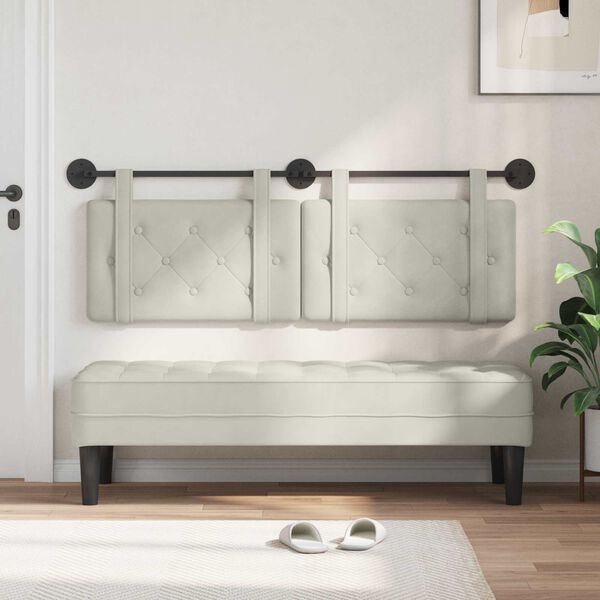 vidaXL Z&aacute;věsn&aacute; čeln&iacute; deska N&aacute;stěnn&yacute; Kr&eacute;mov&aacute; 130 x 55 x 5 cm samet