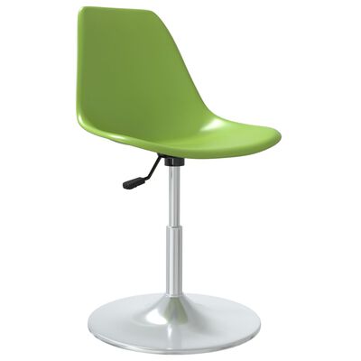 vidaXL Otočné jídelní židle 4 ks zelené PP