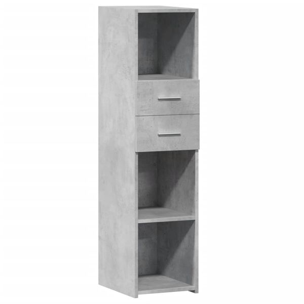 vidaXL Skř&iacute;ň highboard betonově &scaron;ed&aacute; 30x42,5x124 cm kompozitn&iacute; dřevo
