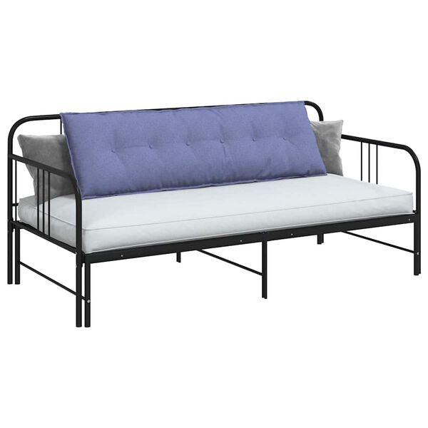 vidaXL Pol&scaron;t&aacute;ř na z&aacute;da Modr&aacute; dž&iacute;novina 160 x 19 x 50 cm textil