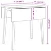 vidaXL Jídelní stůl bílý z masivního dřeva Rubber