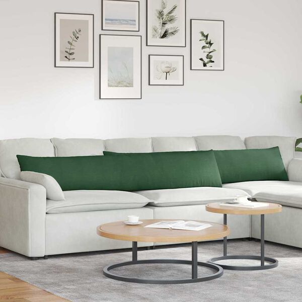 vidaXL Pohovkov&eacute; pol&scaron;t&aacute;ře 2 pcs Tmavě zelen&aacute; 200 x 40 cm