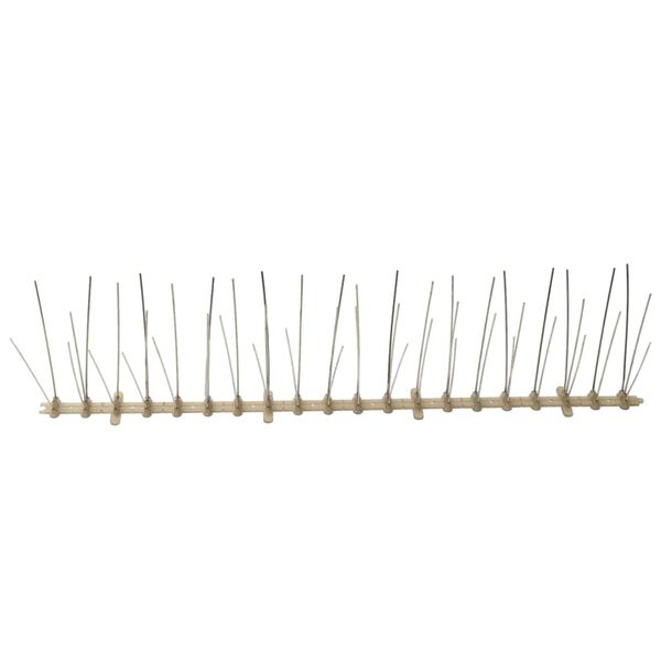 vidaXL 5řadov&eacute; plastov&eacute; hroty proti pt&aacute;kům a holubům sada 6 ks 3 m