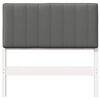 vidaXL Čalouněn&eacute; čelo postele s čelo B&iacute;l&aacute; a světl&aacute; &scaron;ed&aacute; 90 cm