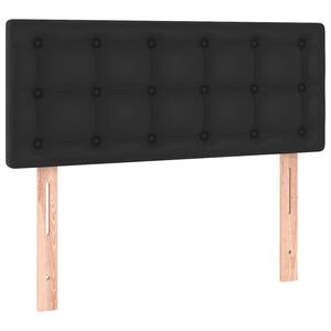 vidaXL Čelo postele čern&eacute; 100x5x78/88 cm uměl&aacute; kůže