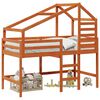 vidaXL R&aacute;m postele loft Voskově Hněd&aacute; 90 x 190 cm Masivn&iacute; borovice