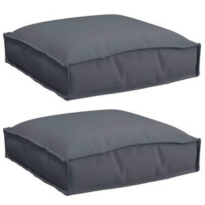 vidaXL Pol&scaron;t&aacute;ř 2 pcs Antracit 40 x 40 x 8 cm Oxford l&aacute;tka