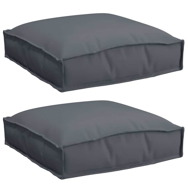 vidaXL Pol&scaron;t&aacute;ř 2 pcs Antracit 40 x 40 x 8 cm Oxford l&aacute;tka