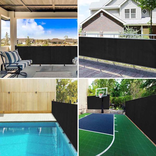 vidaXL St&iacute;n&iacute;c&iacute; tkanina čern&aacute; 1,5 x 10 m HDPE 75 g/m&sup2;