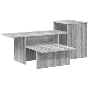 vidaXL Konzolov&yacute; stolek &Scaron;ed&aacute; Sonoma 91,5 x 35 x 38,5 cm