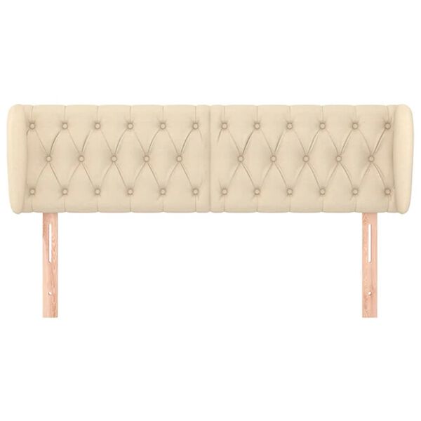 vidaXL Čelo postele typu u&scaron;&aacute;k kr&eacute;mov&eacute; 163x23x78/88 cm textil