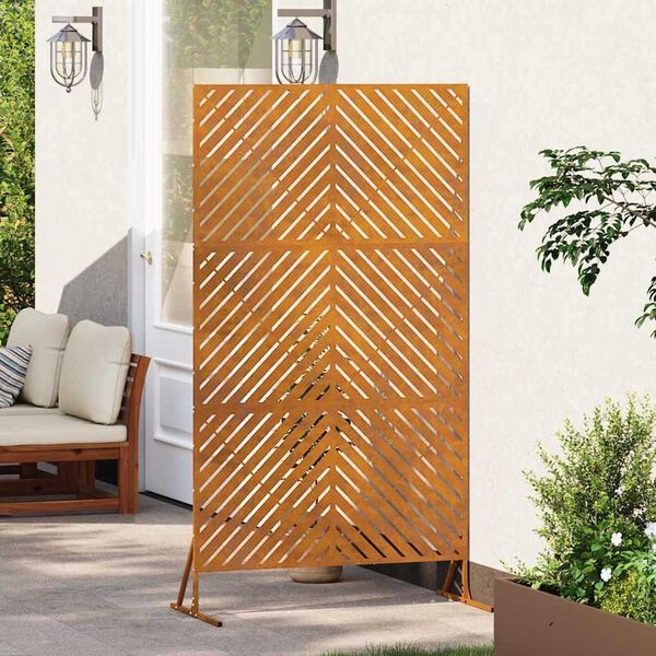 vidaXL Obrazovka pro soukromí Šedá 100 x 50 x 180 cm Ocel