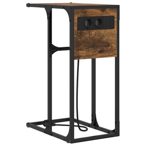 vidaXL Nočn&iacute; skř&iacute;ňka Kouřov&yacute; dub 41,5 x 26 x 60,5 cm kompozitn&iacute; dřevo