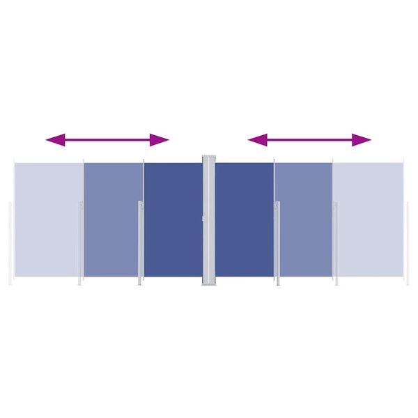 vidaXL Zatahovac&iacute; bočn&iacute; mark&yacute;za modr&aacute; 220 x 600 cm