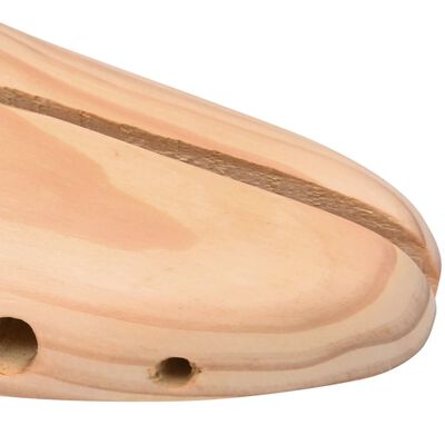 vidaXL Napínáky do bot 5 párů velikost 38–39 masivní borové dřevo