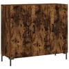 vidaXL Př&iacute;born&iacute;k kouřov&yacute; dub 90 x 34 x 80 cm kompozitn&iacute; dřevo