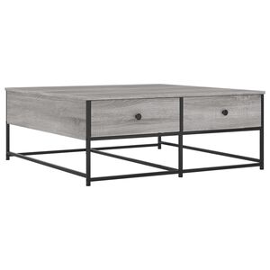 vidaXL Konferenčn&iacute; stolek &scaron;ed&yacute; sonoma 100x99x40 cm kompozitn&iacute; dřevo