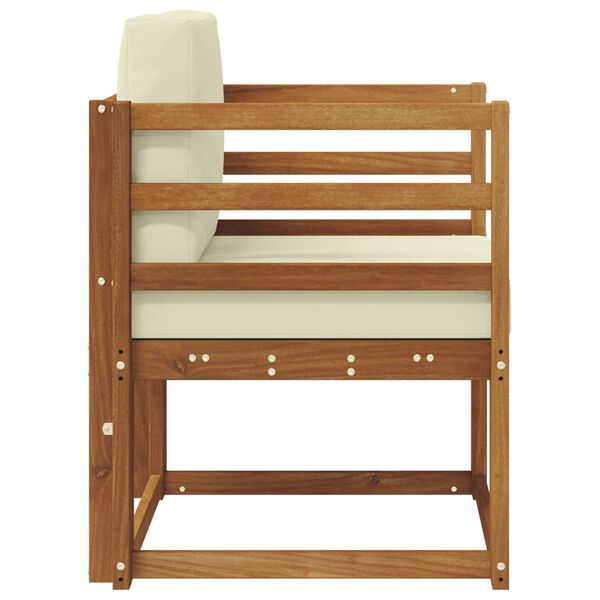 vidaXL Venkovn&iacute; pohovkov&aacute; souprava Masivn&iacute; ak&aacute;ciov&eacute; dřevo a polyester